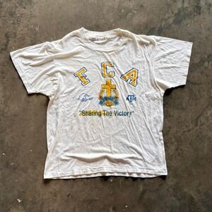 Vintage 1980s Arkansas and Texas FCA T Shirt